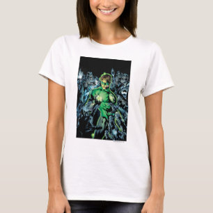 Grüne Laterne umgeben - Farbe T-Shirt