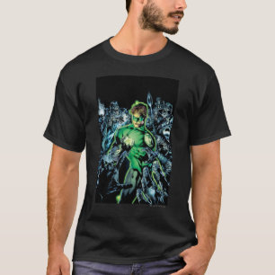 Grüne Laterne umgeben - Farbe T-Shirt