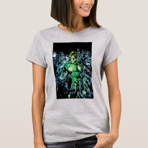 Grüne Laterne umgeben - Farbe T-Shirt