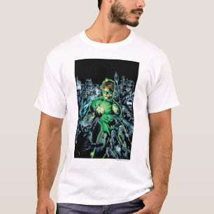 Grüne Laterne umgeben - Farbe T-Shirt