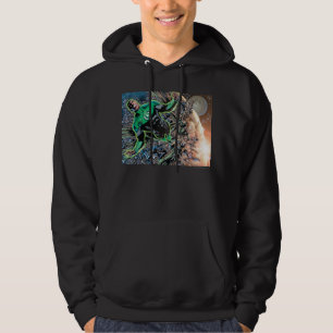 Grüne Laterne und der Mond Hoodie