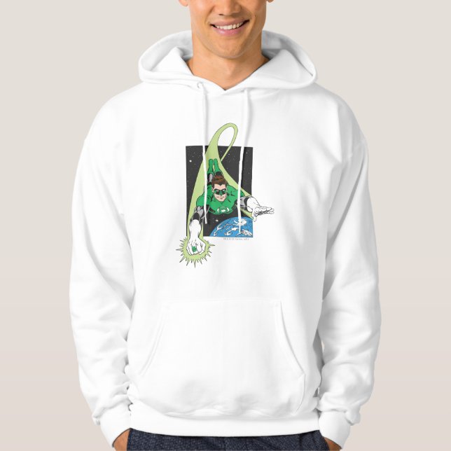 Grüne Laterne und Erde Hoodie (Vorderseite)