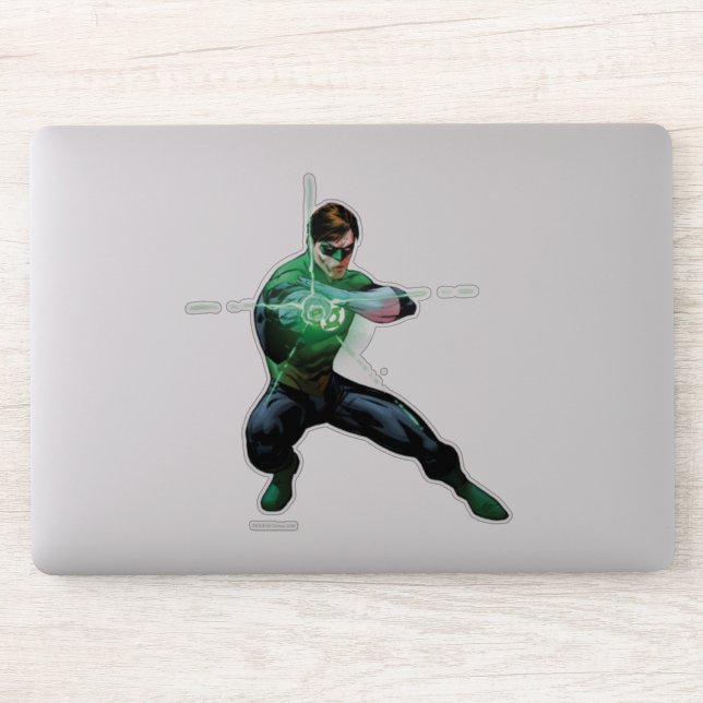 Grüne Laterne und Leuchtring Aufkleber (Computer)