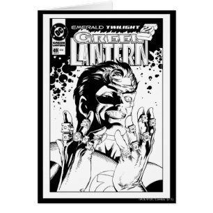 Grüne Laterne - Viele Ringe, schwarz und weiß