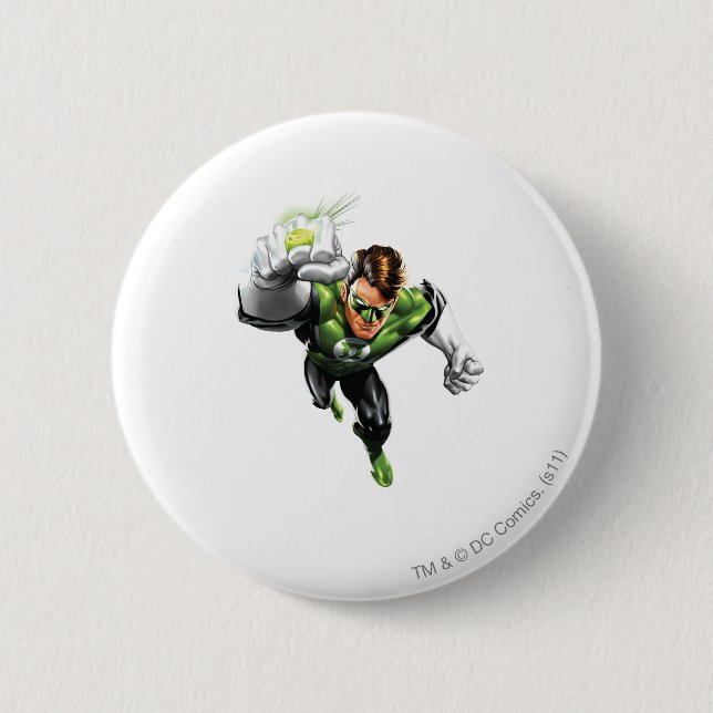 Grüne Laterne - völlig übertragen, Arm-Erhöhung Button (Vorderseite)