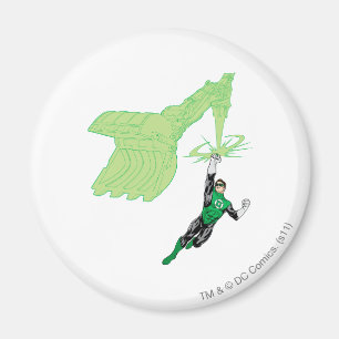 Grüne Laterne - völlig übertragen, mit Maschine Magnet