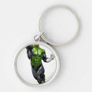 Grüne Laterne - völlig übertragen, oben fliegend Schlüsselanhänger