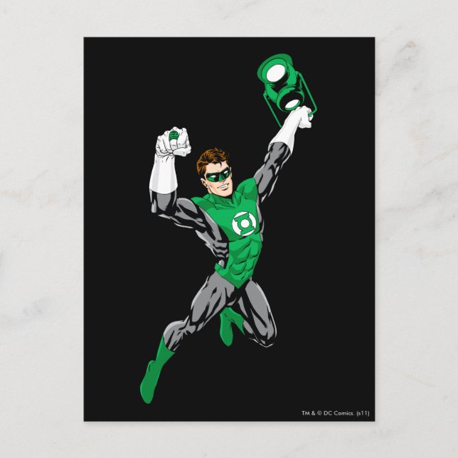 Grüne Laterne - Vollständig ausgerendert, mit Late Postkarte (Vorderseite)