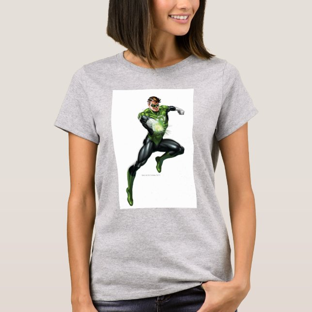 Grüne Laterne - Vollständig gerendert, springen T-Shirt (Vorderseite)