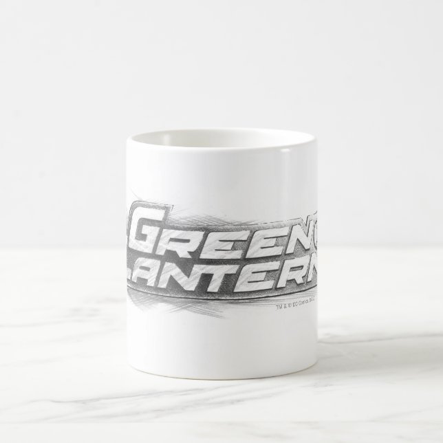 Grüne Laterne Zeichnend Tasse (Mittel)