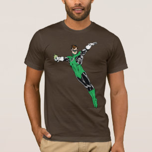 Grüne Laternen-Fliege oben T-Shirt
