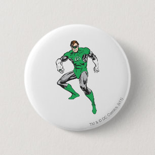 Grüne Laternen-Hocken Button