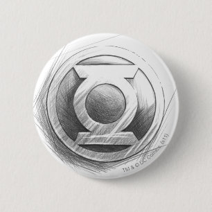 Grüne Laternen-Insignien Button