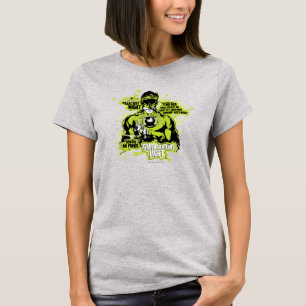 Grüne Laternen-Text-Collage - Farbe T-Shirt