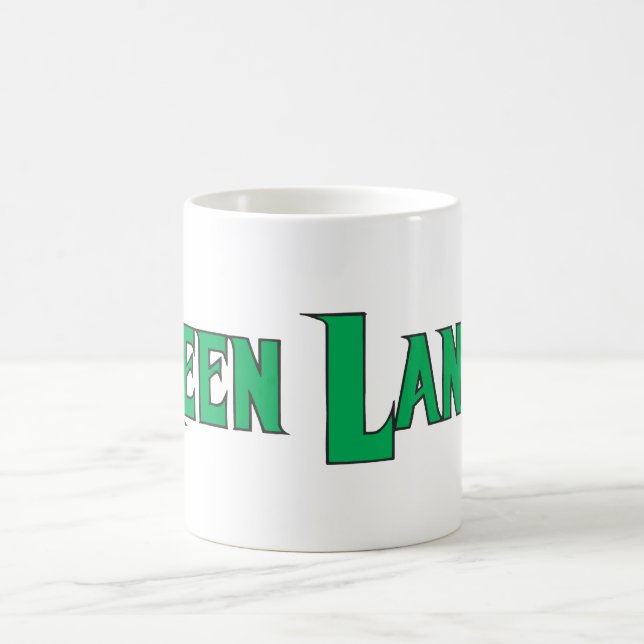 Grüne Laternenbuchstaben 2 Kaffeetasse (Mittel)
