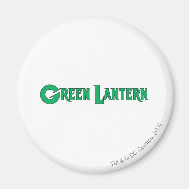 Grüne Laternenbuchstaben 2 Magnet (Vorne)