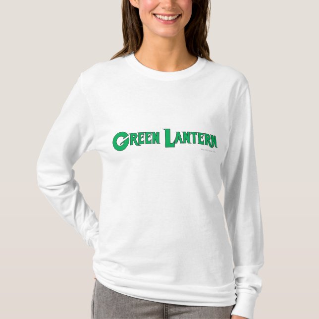 Grüne Laternenbuchstaben 2 T-Shirt (Vorderseite)