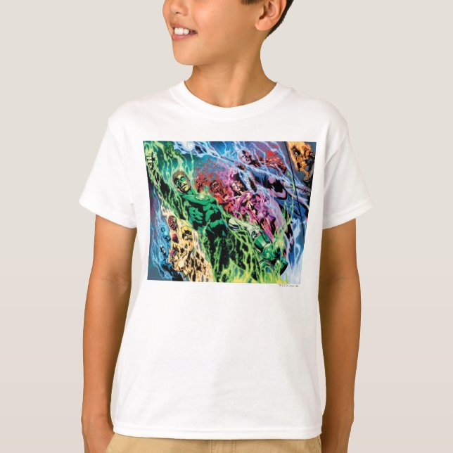 Grüne Laternengruppe - Farbe T-Shirt (Vorderseite)