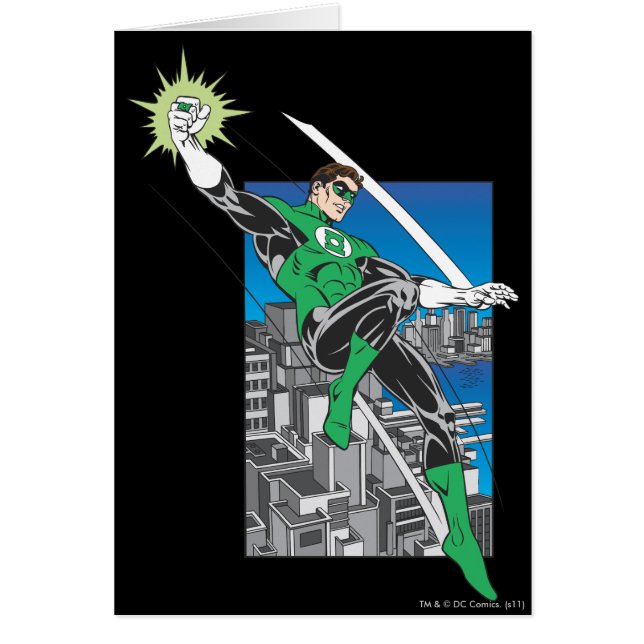 Grüne Laternenländer in der Stadt (Vorne)