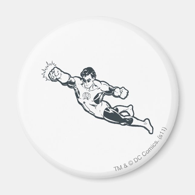 Grüne Laternenpfeile BW Magnet (Vorne)