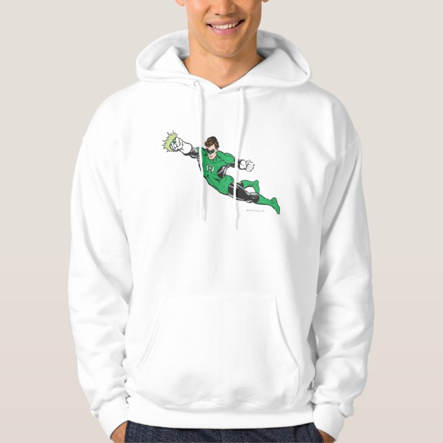 Grüne Laternenpfosten Hoodie (Vorderseite)
