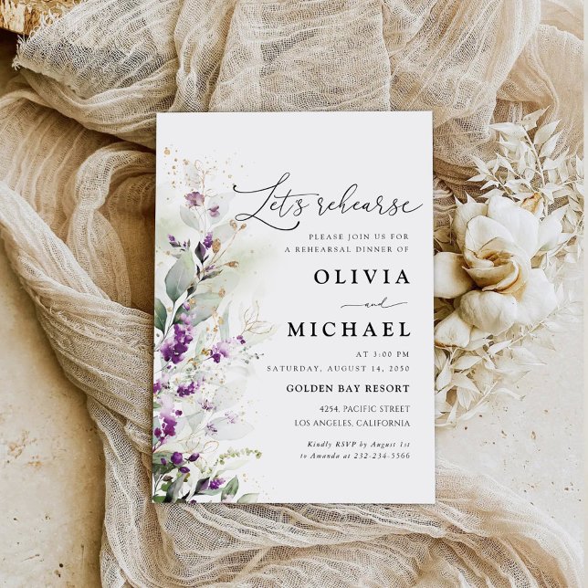 Grüne Lavender Probe Einladung (Von Creator hochgeladen)