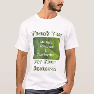 Grüne Leaf-Foto-Mitarbeiter der Werbeaktion T-Shirt