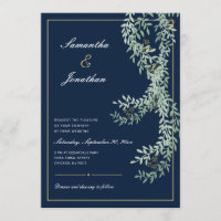Grüne Leaf-Reben | Blue Wedding