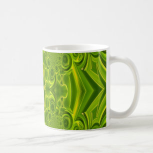 Grüne, lebendige Swirl-Tasse Kaffeetasse