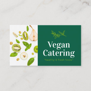 Grüne Lebensmittel Gesunde Ernährung Vegan Bäckere Visitenkarte
