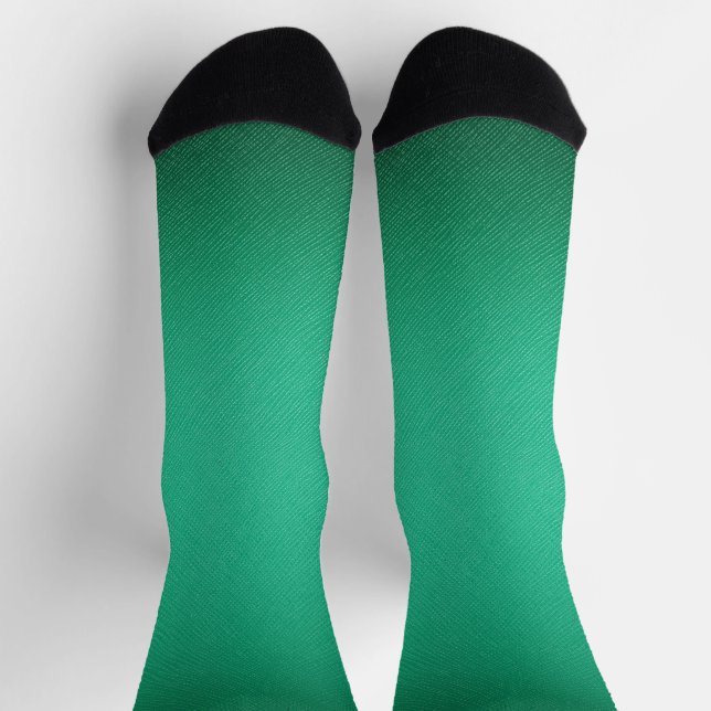 Grüne Lederstruktur Socken (Oben)