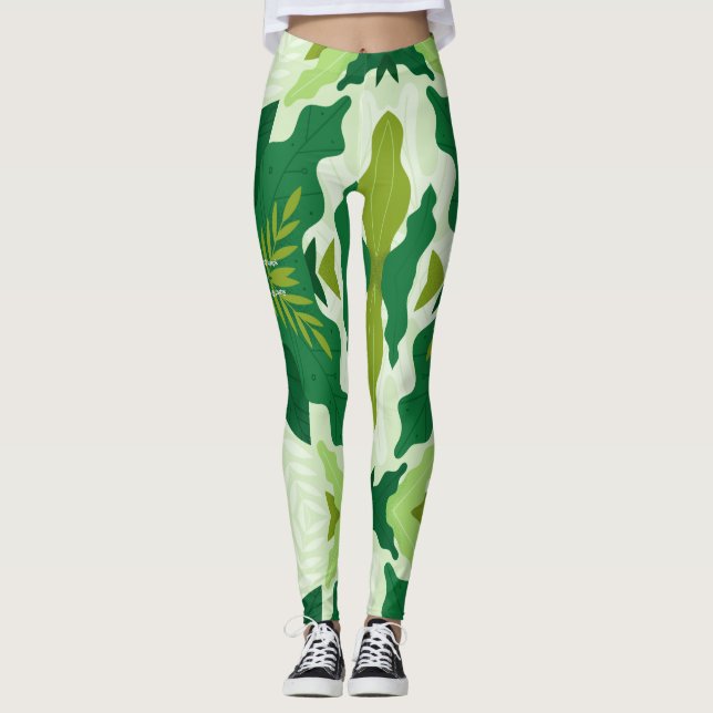 grüne Leggings (Vorderseite)