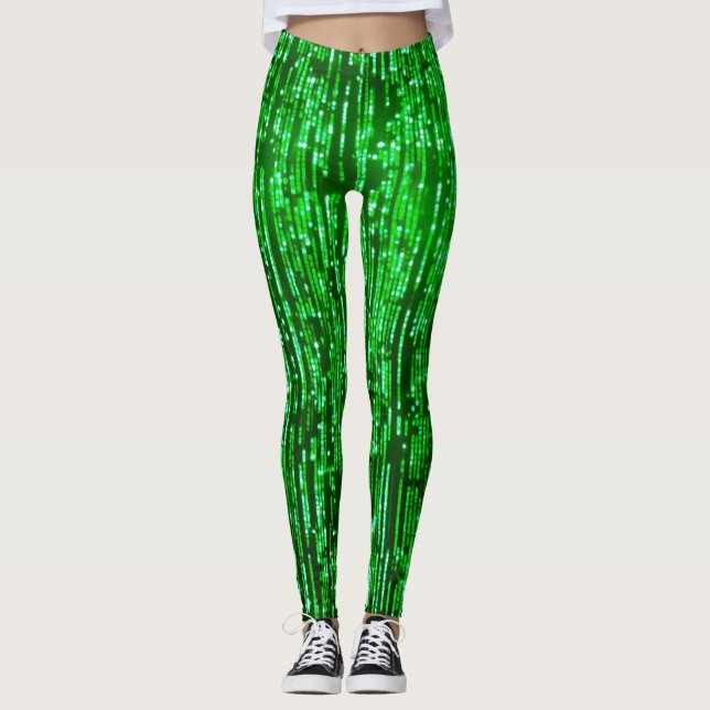Grüne Leggings für Frauen - Komfortabel (Vorderseite)