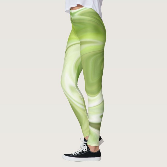 Grüne Leggins für Frauen (Links)