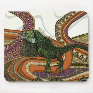 Grüne Leguane Mousepad
