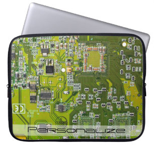 Grüne Leiterkarte der gedruckten Leiterplatte 2 Laptopschutzhülle