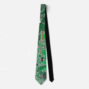 Grüne Leiterplatte Circuit Board Design für IT-Exp Krawatte