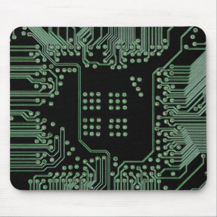 Grüne Leiterplatte Mousepad