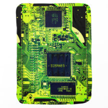 Grüne Leiterplatten, elektronische Bauteile, bedru