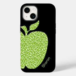 Grüne Leopard Print Apple Lehrer Case-Mate iPhone 14 Hülle