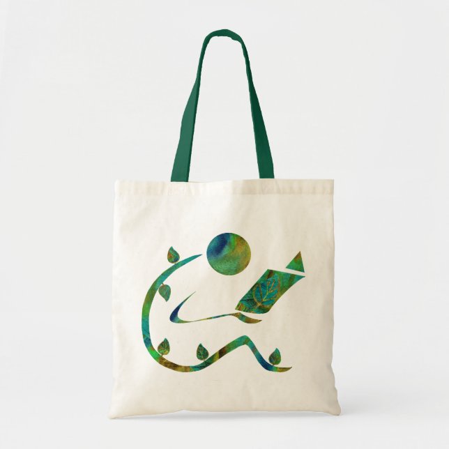 Grüne Leser-Tasche Tragetasche (Vorne)