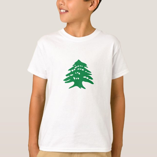 Grüne Libanon-Zeder T-Shirt (Vorderseite)