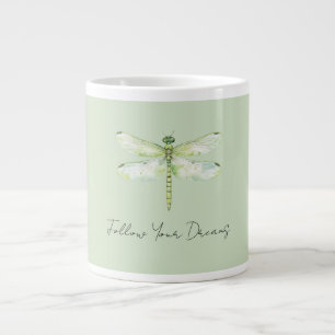 Grüne Libelle Jumbo-Tasse