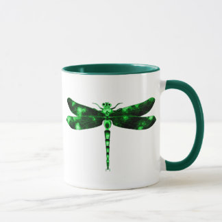 Grüne Libelle Tasse