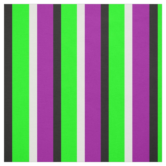 Grüne Lila Streifen Textil Stoff (Muster)