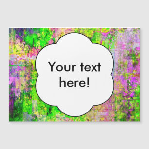 Grüne lila Textur Magnetkarte