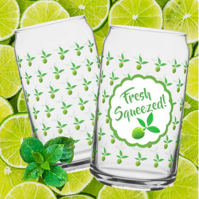 Grüne Limetten Limeade Dosenglas (Ready for summer fun with fresh squeezed limeade!)