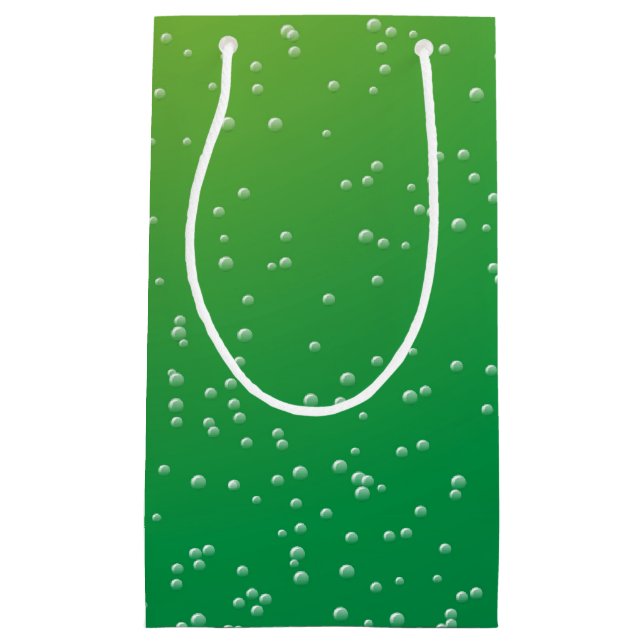 Grüne Limonade mit kleinen Blasen Kleine Geschenktüte (Vorderseite)
