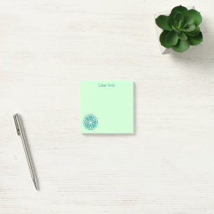 Grüne Limone Anmerkungen Post-it Klebezettel
