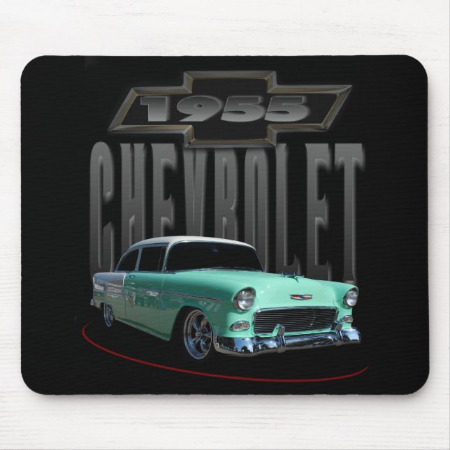 Grüne Limousine 1955 Mousepad (Vorne)